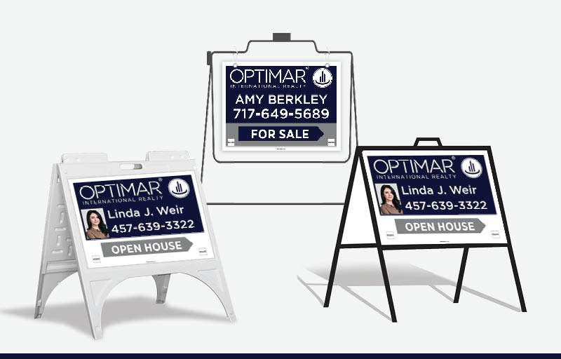 Optimar International Real Estate Signs - OIR Signs for Realtors | BestPrintBuy.com