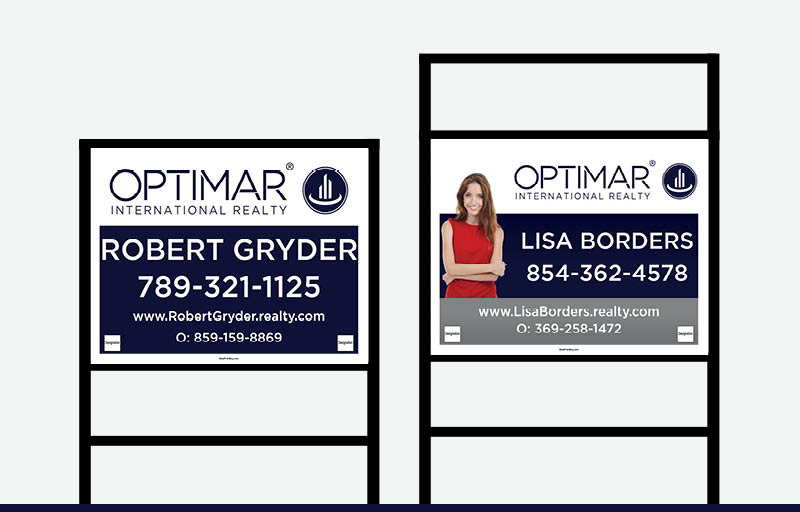 Optimar International Real Estate Signs - OIR Signs for Realtors | BestPrintBuy.com