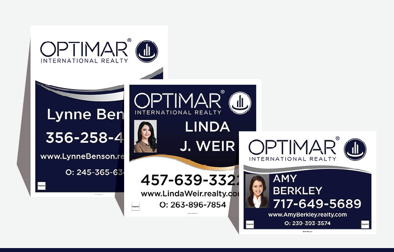 Optimar International Real Estate Signs - OIR Signs for Realtors | BestPrintBuy.com