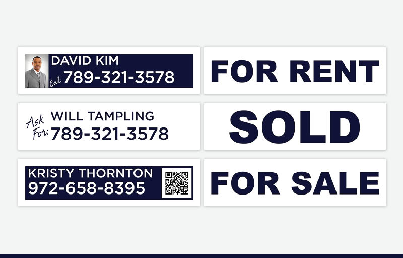 Optimar International Real Estate Signs - OIR Signs for Realtors | BestPrintBuy.com