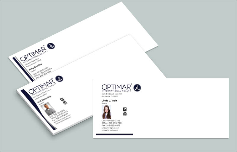 Optimar International Real Estate #10 Envelopes - Custom #10 Envelopes Stationery for Realtors | BestPrintBuy.com