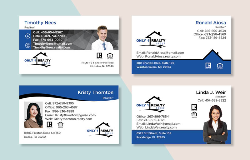 Only 1 Realty Group Real Estate Business Card Magnets - magnets with photo and contact info | BestPrintBuy.com