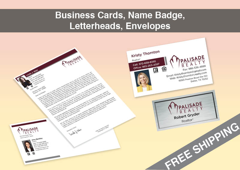 Palisade Realty Real Estate Bronze Agent Package - Palisade Realty approved vendor personalized business cards, letterhead, envelopes and note cards | BestPrintBuy.com