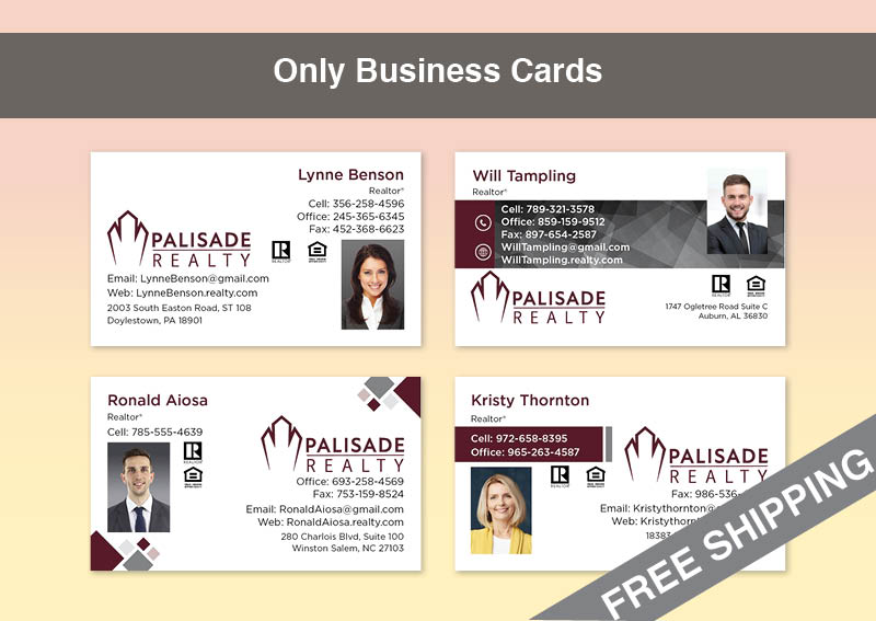 Palisade Realty Real Estate Gold Agent Package - Palisade Realty approved vendor personalized business cards, letterhead, envelopes and note cards | BestPrintBuy.com