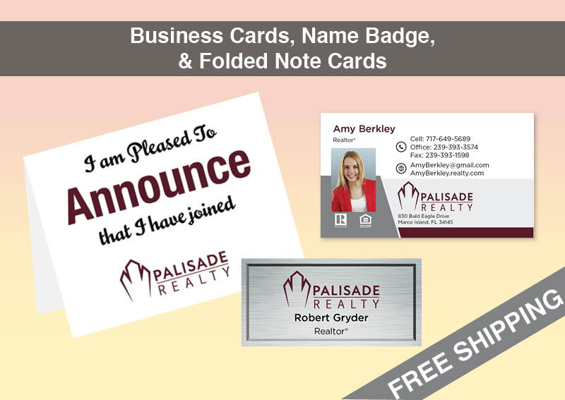 Palisade Realty Real Estate BC Agent Package - Palisade Realty approved vendor personalized business cards| BestPrintBuy.com