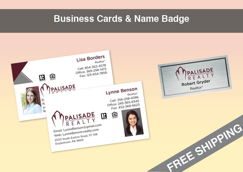 Palisade Realty Real Estate Silver Agent Package - Palisade Realty approved vendor personalized business cards, letterhead, envelopes and note cards | BestPrintBuy.com