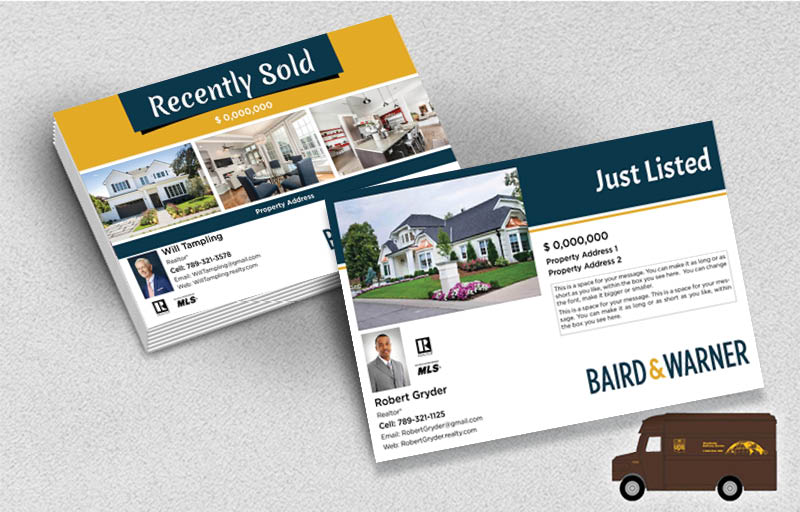 Baird & Warner Real Estate Postcards (Delivered to you) - Baird & Warner postcard templates | BestPrintBuy.com