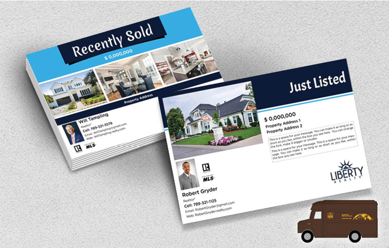 Liberty Realty Real Estate Postcards (Delivered to you) - Liberty Realty postcard templates | BestPrintBuy.com