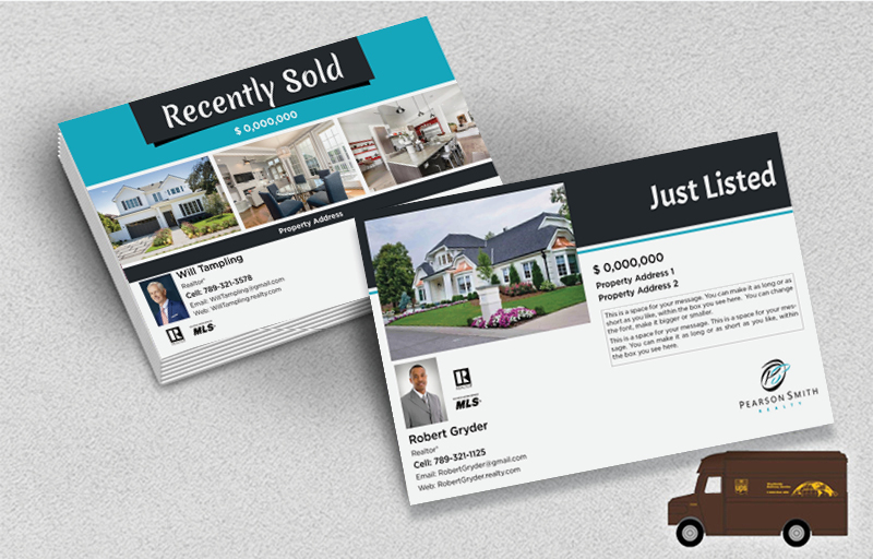 Pearson Smith Realty Real Estate Postcards (Delivered to you) - Pearson Smith Realty postcard templates | BestPrintBuy.com