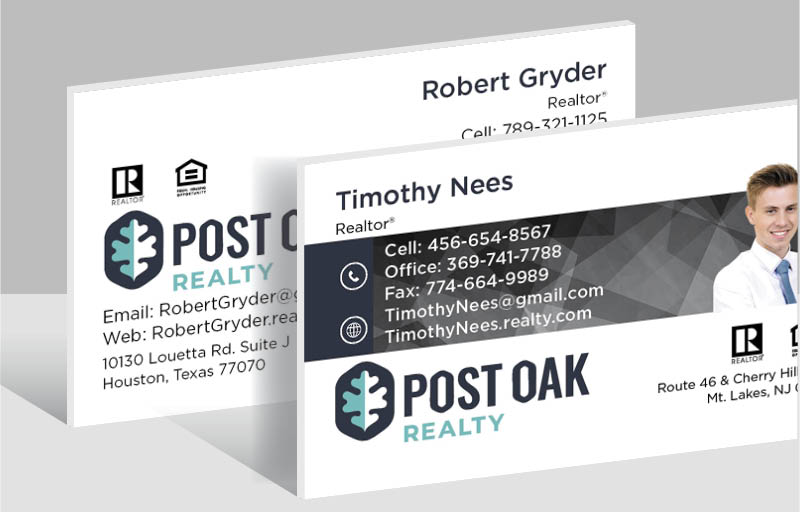 Post Oak Realty Real Estate Ultra Thick Business Cards - Thick Stock & Matte Finish Business Cards for Realtors | BestPrintBuy.com