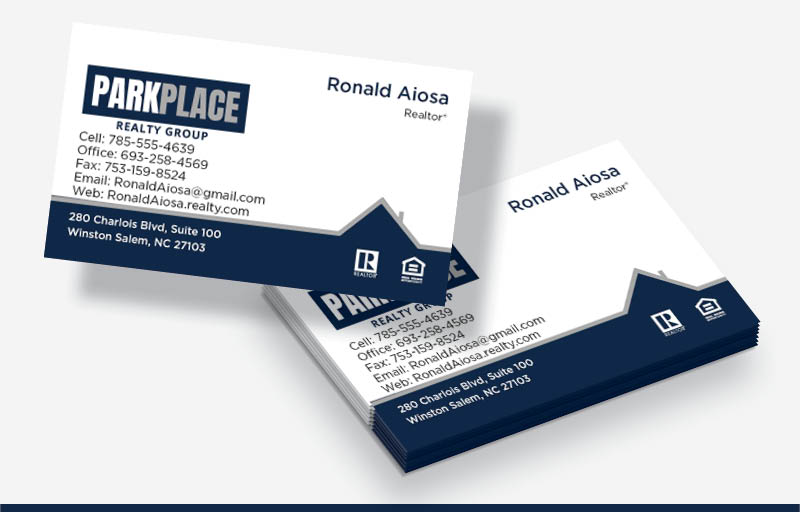 Park Place Realty Group Real Estate Business Cards Without Photo - Park Place Realty Group  marketing materials | BestPrintBuy.com