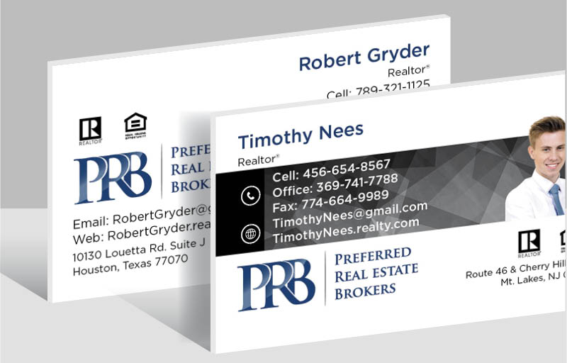 Preferred Real Estate Brokers Real Estate Ultra Thick Business Cards - Thick Stock & Matte Finish Business Cards for Realtors | BestPrintBuy.com