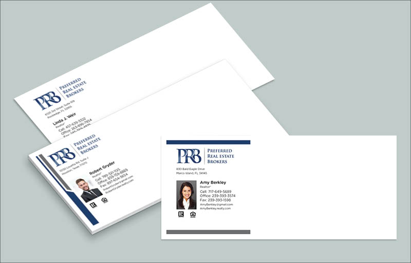 Preferred Real Estate Brokers Real Estate #10 Envelopes - Custom #10 Envelopes Stationery for Realtors | BestPrintBuy.com