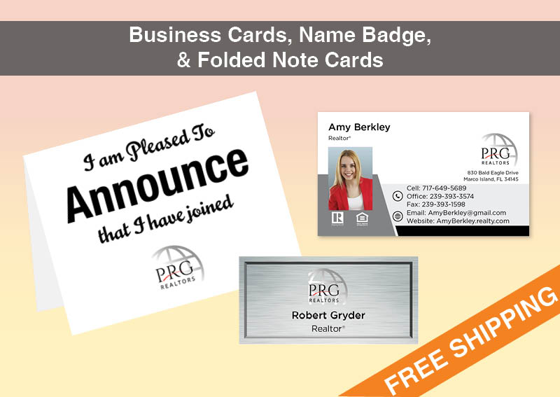 PRG Realtors Real Estate BC Agent Package - PRG Realtors approved vendor personalized business cards| BestPrintBuy.com