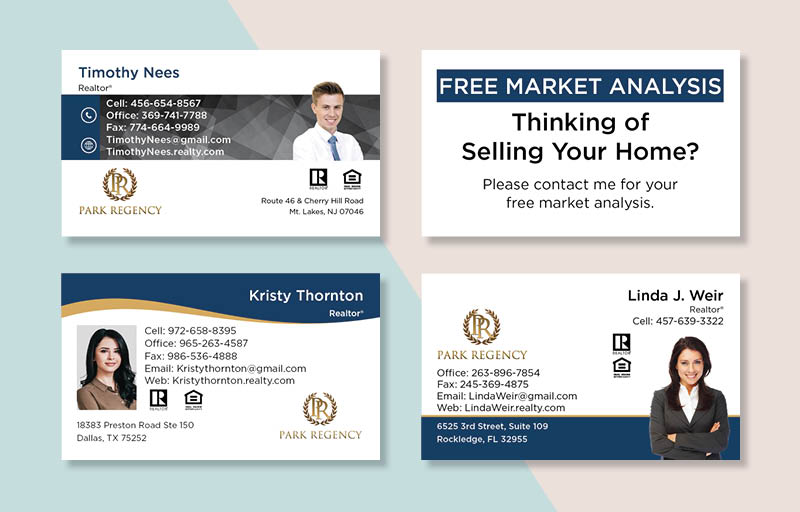 Park Regency Real Estate Business Card Magnets - magnets with photo and contact info | BestPrintBuy.com