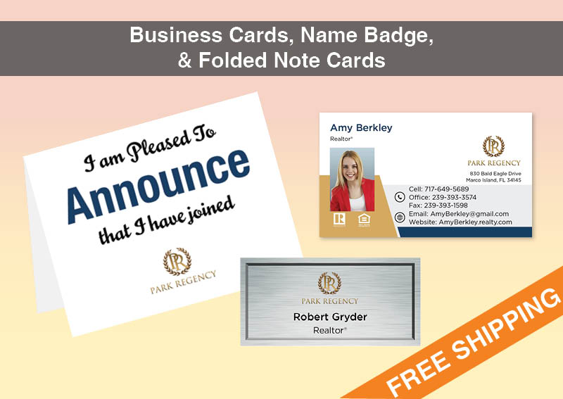 Park Regency Real Estate BC Agent Package - Park Regency approved vendor personalized business cards| BestPrintBuy.com