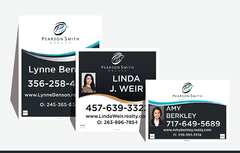 Pearson Smith Realty Real Estate Signs - PSR Signs for Realtors | BestPrintBuy.com