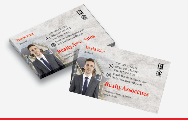 Realty Associates Real Estate Silhouette Business Card Magnets - Realty Associates personalized marketing materials | BestPrintBuy.com