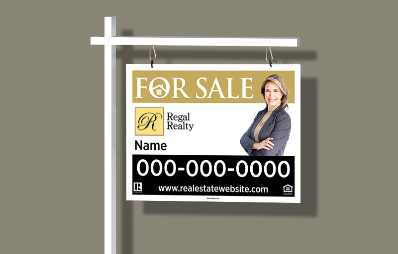 Regal Realty Real Estate Signs -  Signs for Realtors | BestPrintBuy.com