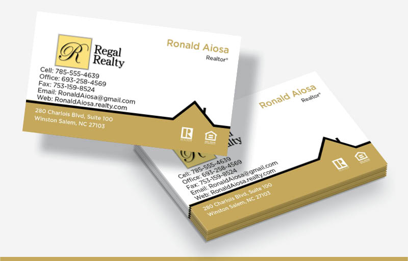 Regal Realty Real Estate Business Cards Without Photo - Regal Realty  marketing materials | BestPrintBuy.com