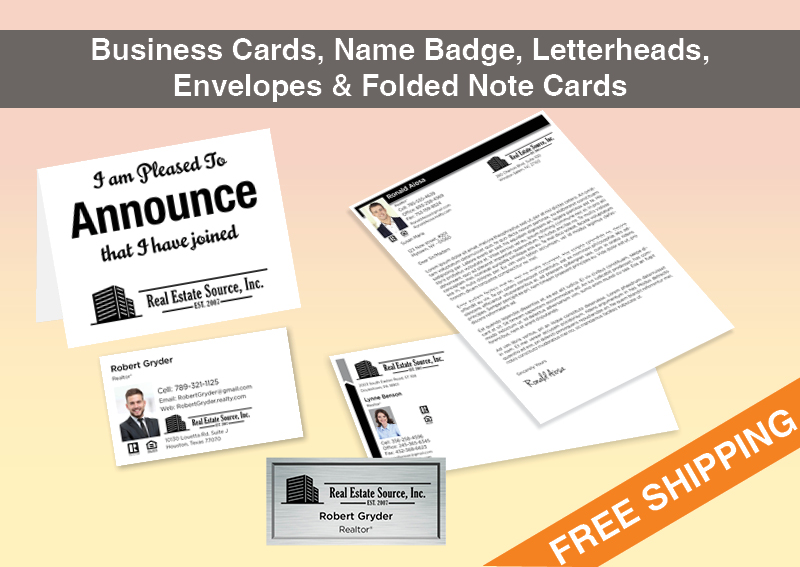 Real Estate Source Inc Real Estate BC Agent Package - Real Estate Source Inc approved vendor personalized business cards| BestPrintBuy.com