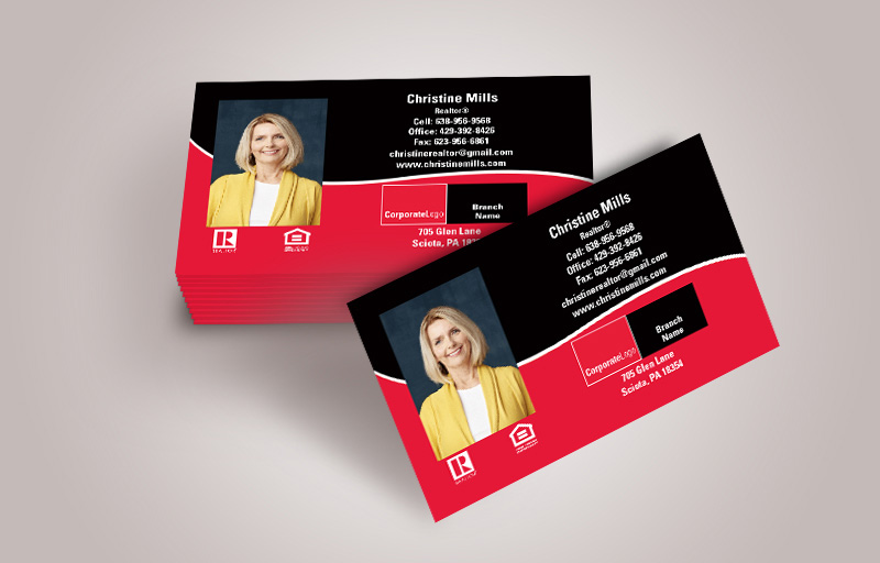 Real Living Real Estate Business Cards With Photo - Real Living Real Estate  marketing materials | BestPrintBuy.com