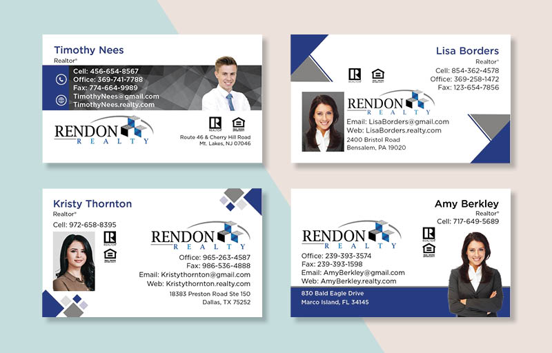 Rendon Realty Real Estate Business Card Magnets - magnets with photo and contact info | BestPrintBuy.com