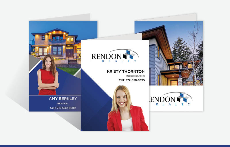 Rendon Realty Real Estate Custom Presentation Folders - custom folders | BestPrintBuy.com