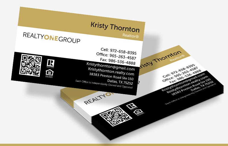 Realty One Group Real Estate Business Cards Without Photo - Realty One Group  marketing materials | BestPrintBuy.com