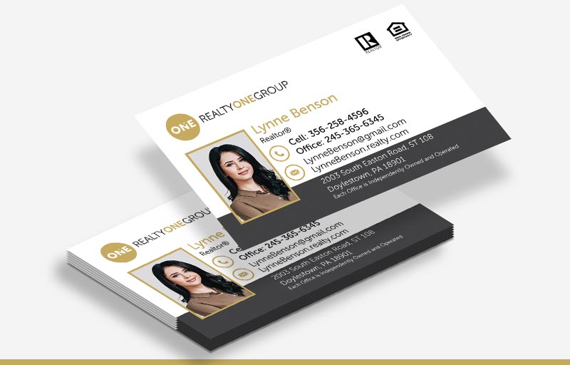 Realty One Group Real Estate Business Cards With Photo - Realty One Group  marketing materials | BestPrintBuy.com