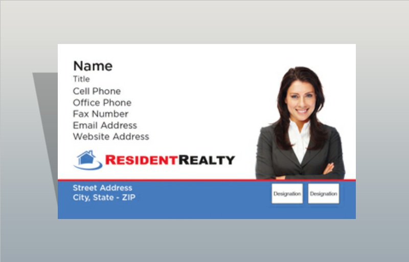 Resident Realty Real Estate Silhouette Business Card Magnets - Resident Realty personalized marketing materials | BestPrintBuy.com