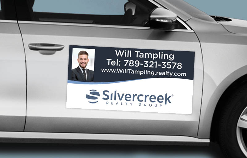 Silvercreek Realty Group Real Estate 12 x 24 with Photo Car Magnets - Custom car magnets for realtors | BestPrintBuy.com