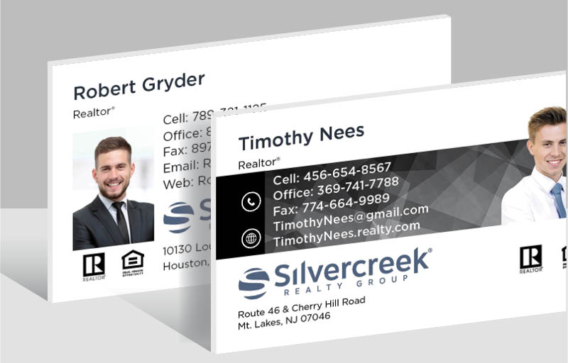 Silvercreek Realty Group Real Estate Ultra Thick Business Cards - Thick Stock & Matte Finish Business Cards for Realtors | BestPrintBuy.com