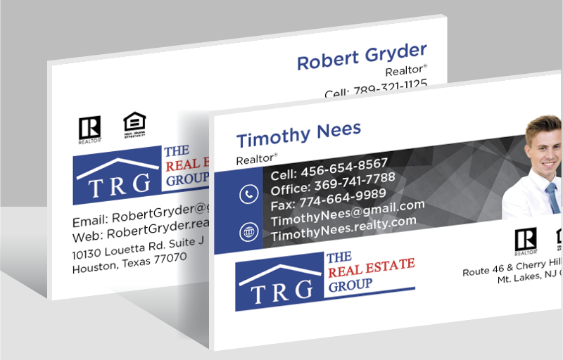 The Real Estate Group Real Estate Ultra Thick Business Cards - Thick Stock & Matte Finish Business Cards for Realtors | BestPrintBuy.com