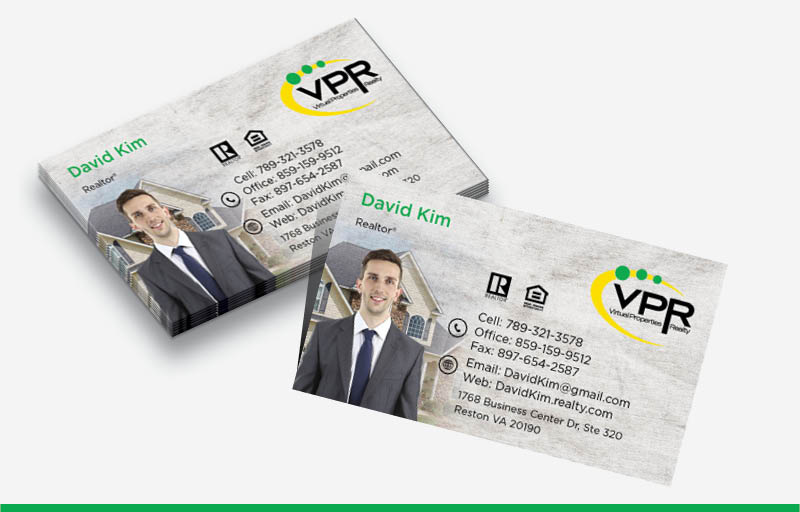Virtual Properties Realty Real Estate Silhouette Business Cards - Virtual Properties Realty marketing materials | BestPrintBuy.com