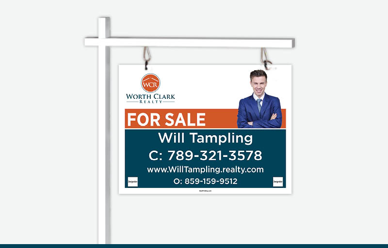 Worth Clark Real Estate Signs -  Signs for Realtors | BestPrintBuy.com