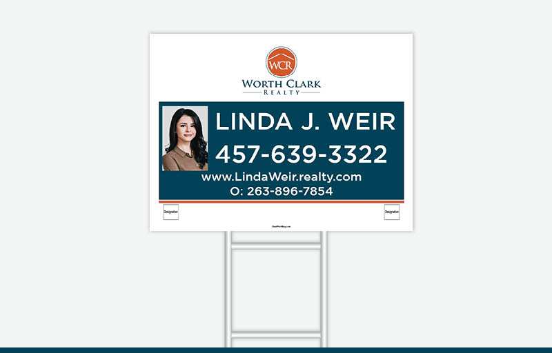 Worth Clark Realty Real Estate Signs - WCR Approved Vendor Signs for Realtors | BestPrintBuy.com