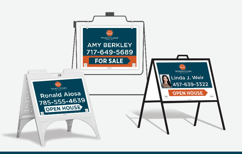 Worth Clark Realty Real Estate Signs - WCR Approved Vendor Signs for Realtors | BestPrintBuy.com