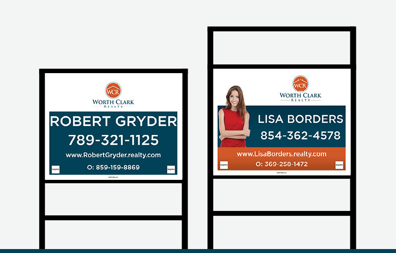 Worth Clark Realty Real Estate Signs - WCR Approved Vendor Signs for Realtors | BestPrintBuy.com