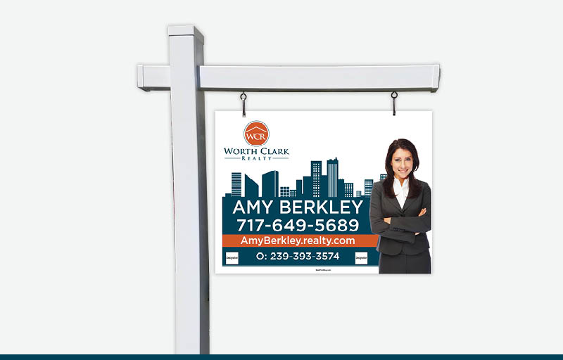 Worth Clark Realty Real Estate Signs - WCR Approved Vendor Signs for Realtors | BestPrintBuy.com