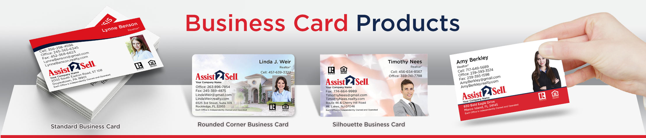 Assist2Sell Real Estate Business Card Products - Assist2Sell  - Unique, Custom Business Cards Printed on Quality Stock with Creative Designs for Realtors | BestPrintBuy.com
