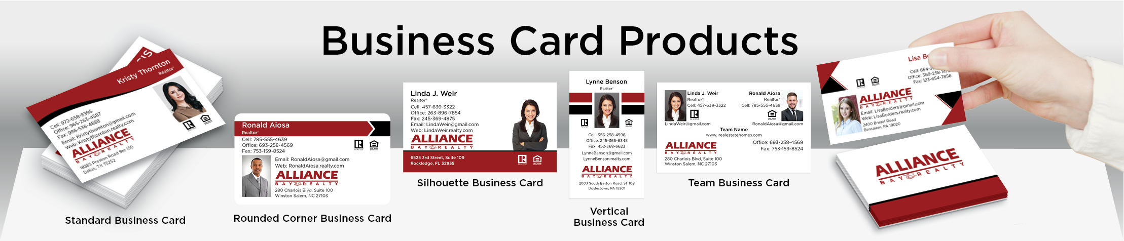 Alliance Bay Realty Real Estate Business Card Products - Alliance Bay Realty  - Unique, Custom Business Cards Printed on Quality Stock with Creative Designs for Realtors | BestPrintBuy.com