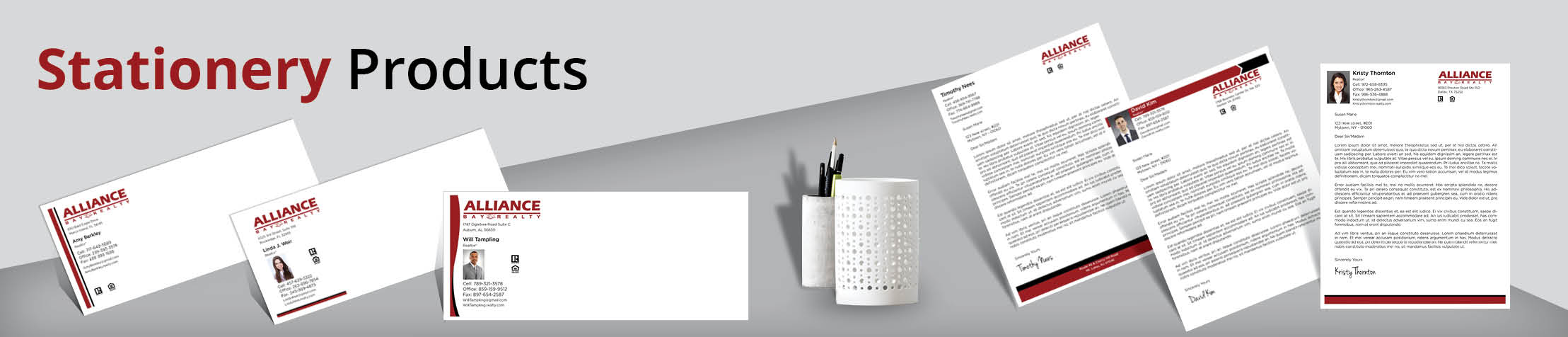 Alliance Bay Realty Real Estate Stationery Products - Custom Letterhead & Envelopes Stationery Products for Realtors | BestPrintBuy.com