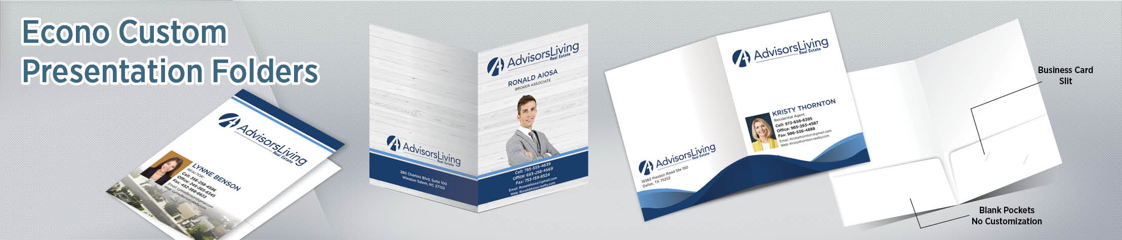 Advisors Living Econo Presentation Folders - folders | BestPrintBuy.com