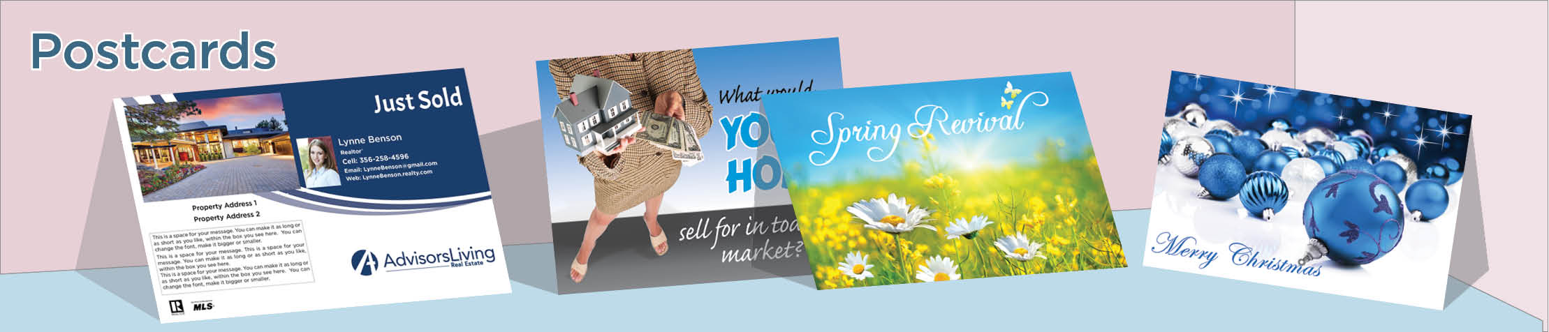 Advisors Living Real Estate Postcards - ALR postcard templates and direct mail postcard mailing services | BestPrintBuy.com