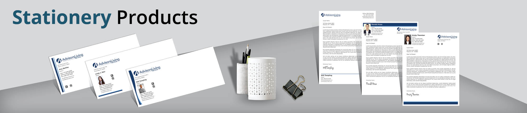 Advisors Living Real Estate Stationery Products - Custom Letterhead & Envelopes Stationery Products for Realtors | BestPrintBuy.com