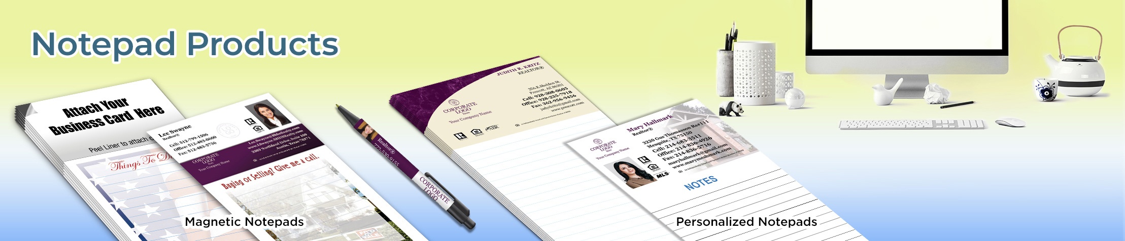 Berkshire Hathaway Real Estate Notepads -  custom stationery and marketing tools, magnetic and personalized notepads | BestPrintBuy.com