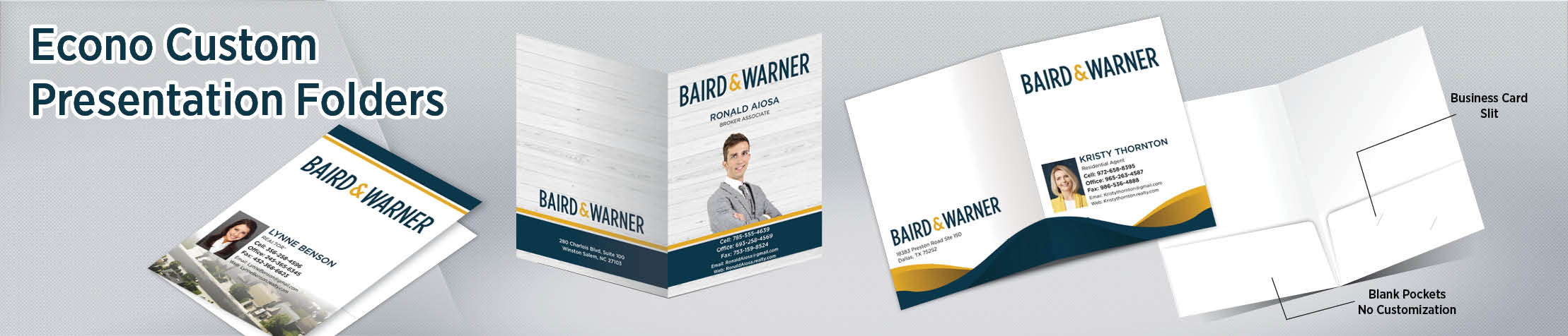 Baird & Warner Econo Presentation Folders - folders | BestPrintBuy.com