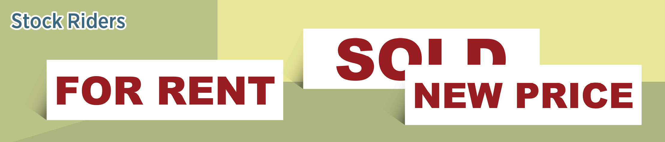 Alliance Bay Realty Real Estate Stock Riders - ABR real estate signs and riders | BestPrintBuy.com