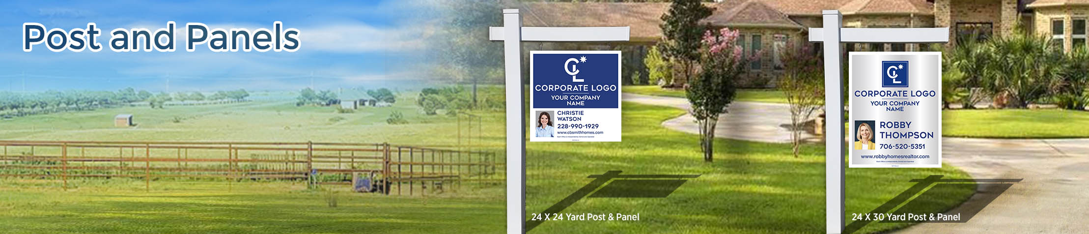 Coldwell Banker Real Estate H-Frame Single Rider Units - real estate signs | BestPrintBuy.com